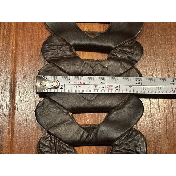 Vintage Amazonas 1974 Brown 40” Long Women’s Wide Leather Belt - New with Tags main image 11